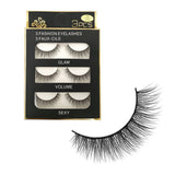 3 Pairs of 3D Faux Mink False Eyelashes