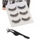 3 Pairs of 3D Faux Mink False Eyelashes