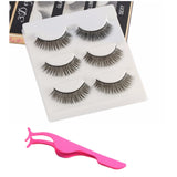 3 Pairs of 3D Faux Mink False Eyelashes