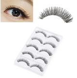 5 Pairs Natural Black Long False Eyelashes