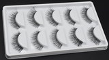5 Pairs: Natural Black Long False Eyelashes