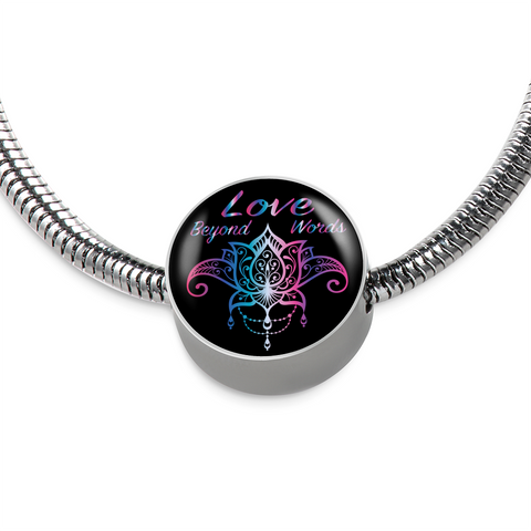 Love Beyond Words Spirit Bracelet w/ Circle Charm