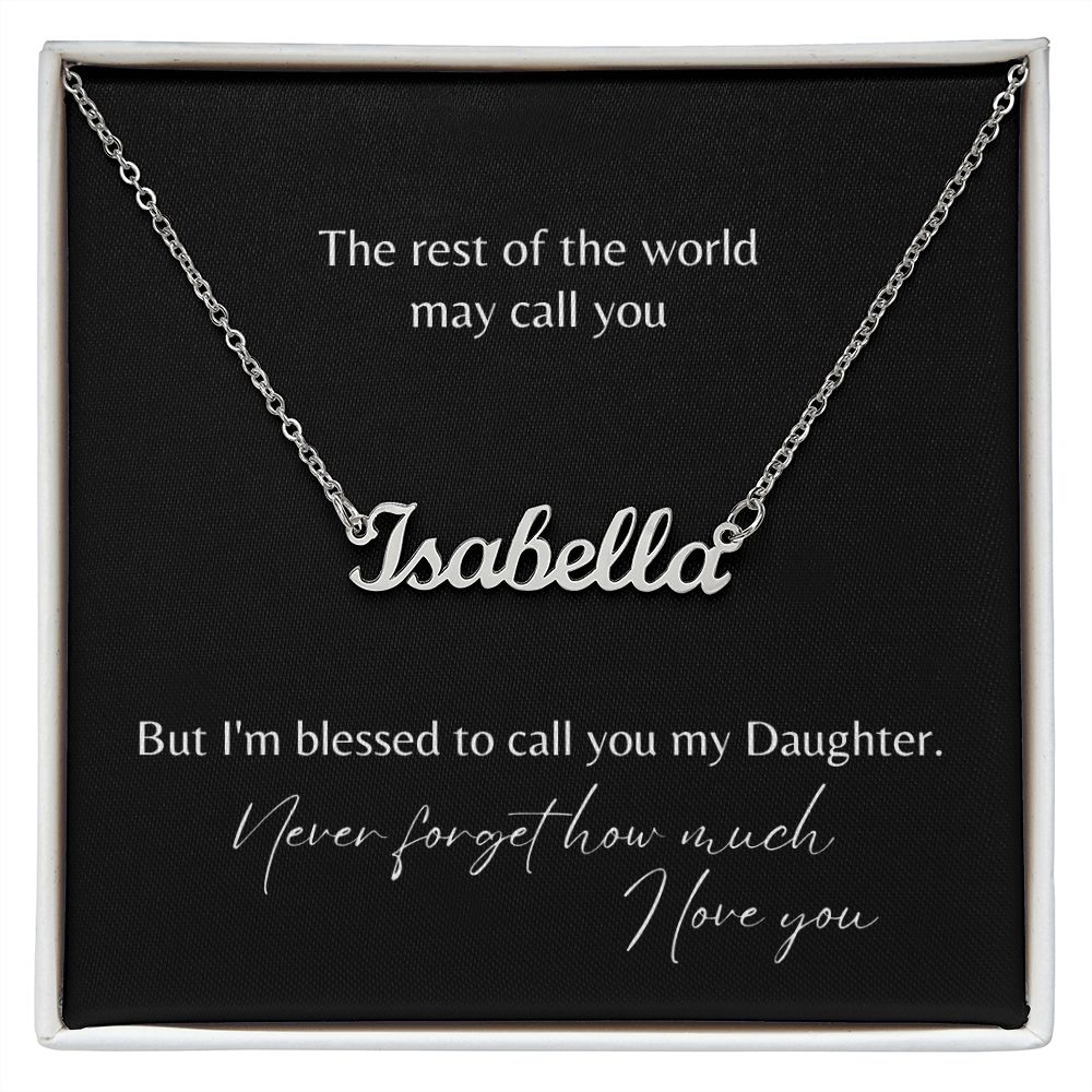 My Daughter Name Necklace