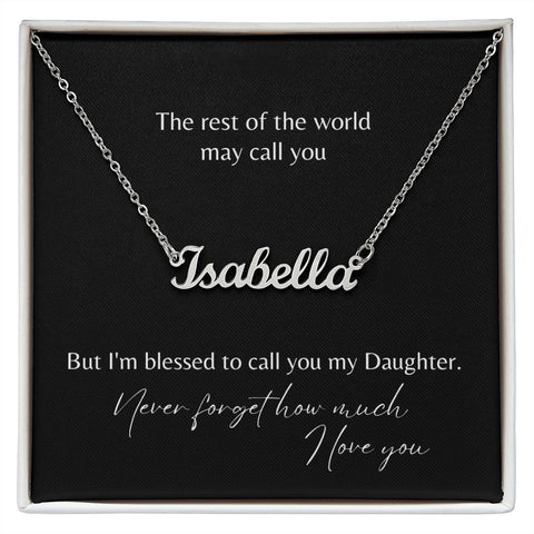 My Daughter Name Necklace