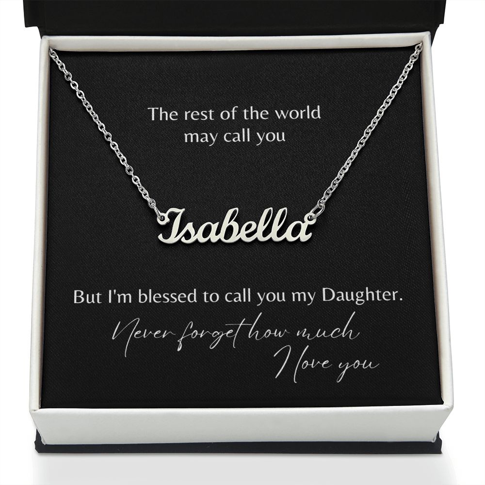My Daughter Name Necklace