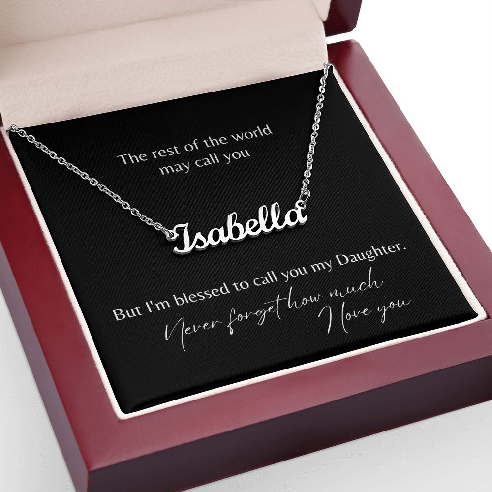 My Daughter Name Necklace