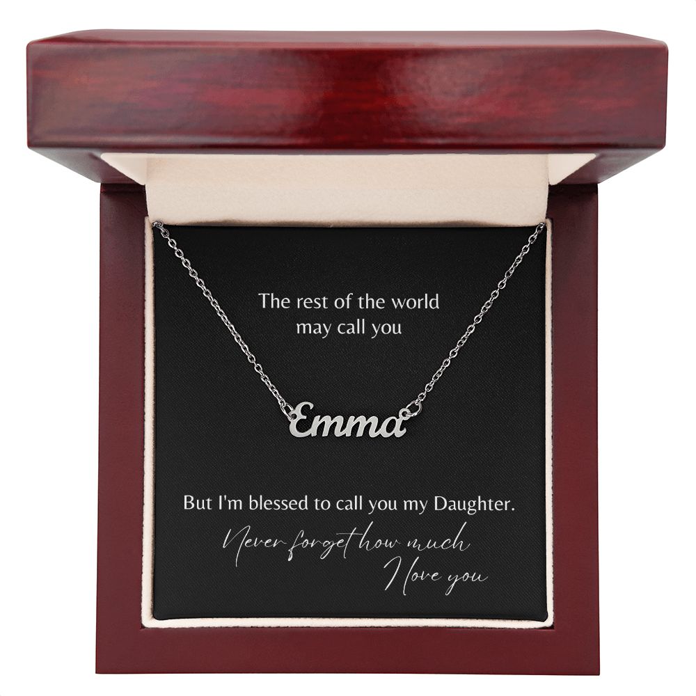 My Daughter Name Necklace