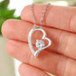 FOREVER HEART NECKLACE W/ CARD