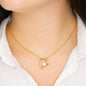 LOVE YOU ETERNAL HEART NECKLACE