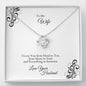 TO MY WIFE INFINITY LOVE NECKLACE