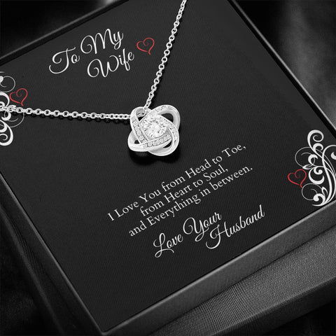TO MY WIFE INFINITY LOVE NECKLACE
