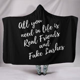 Eyelash Hooded Blanket