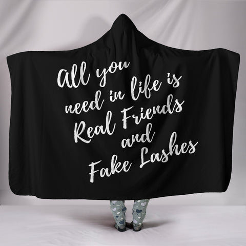 Eyelash Hooded Blanket