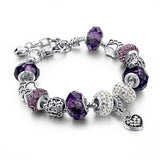 Crystal Bead & Charm Bracelet