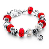 Crystal Bead & Charm Bracelet