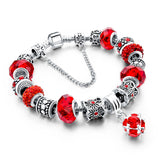 Crystal Bead & Charm Bracelet